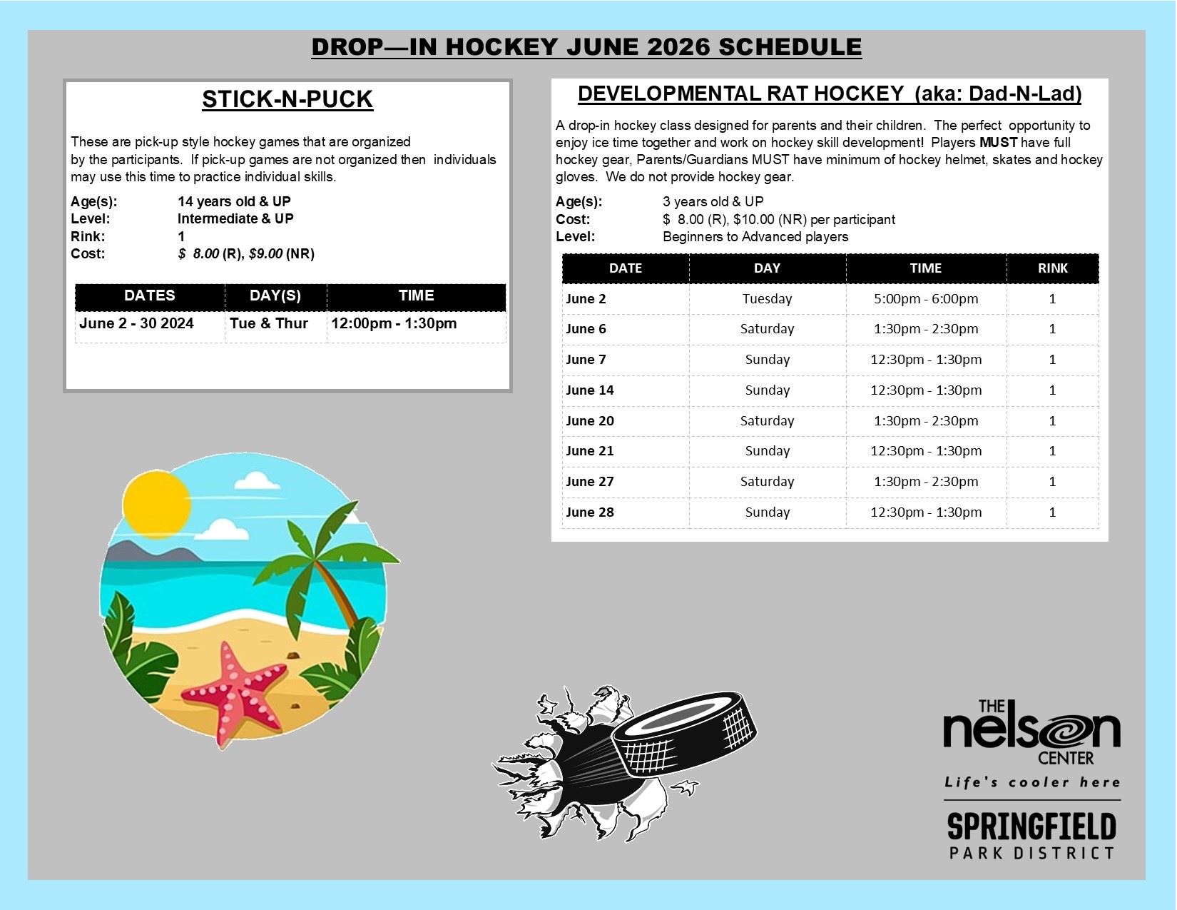 Drop-In Schedule